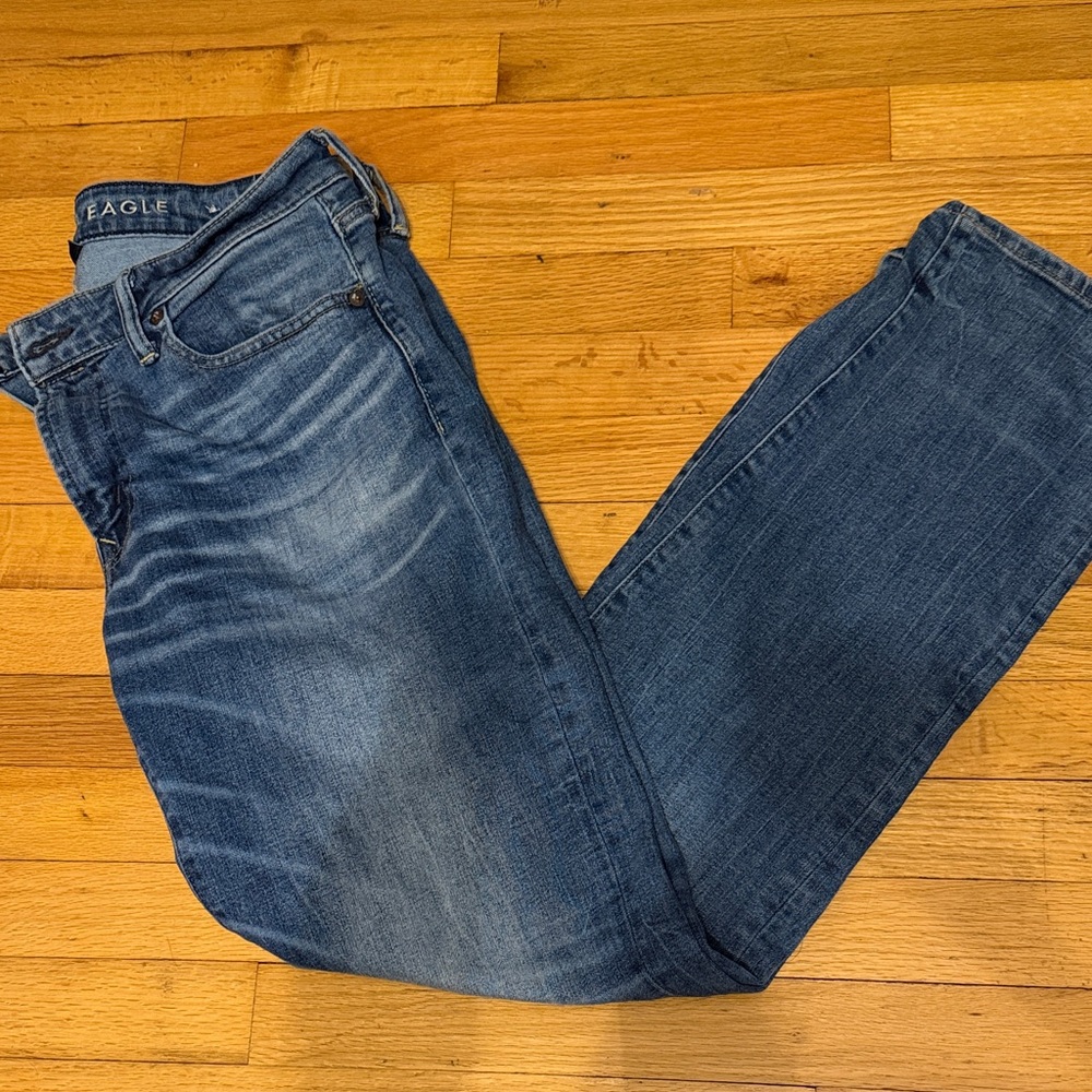 American Eagle Outfitters Dark Blue Straight Jeans